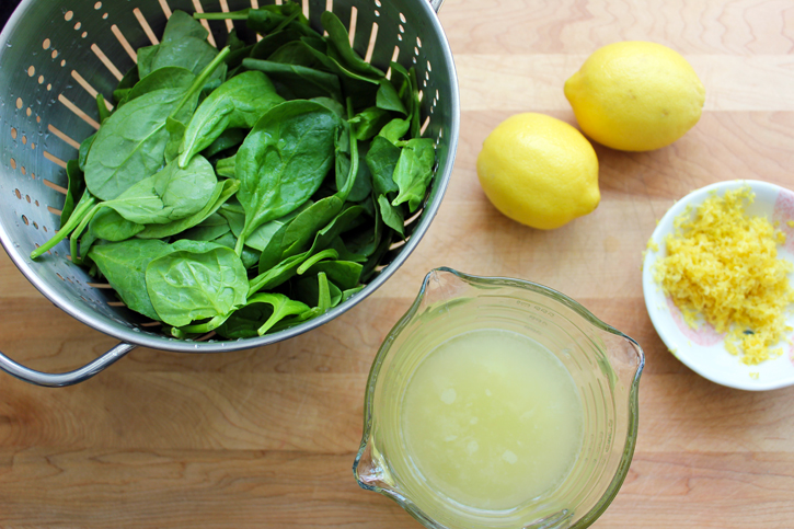 spinach & lemon drop
