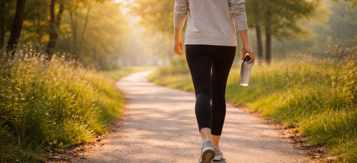 A calm walking path symbolising everyday habits that support long-term health.