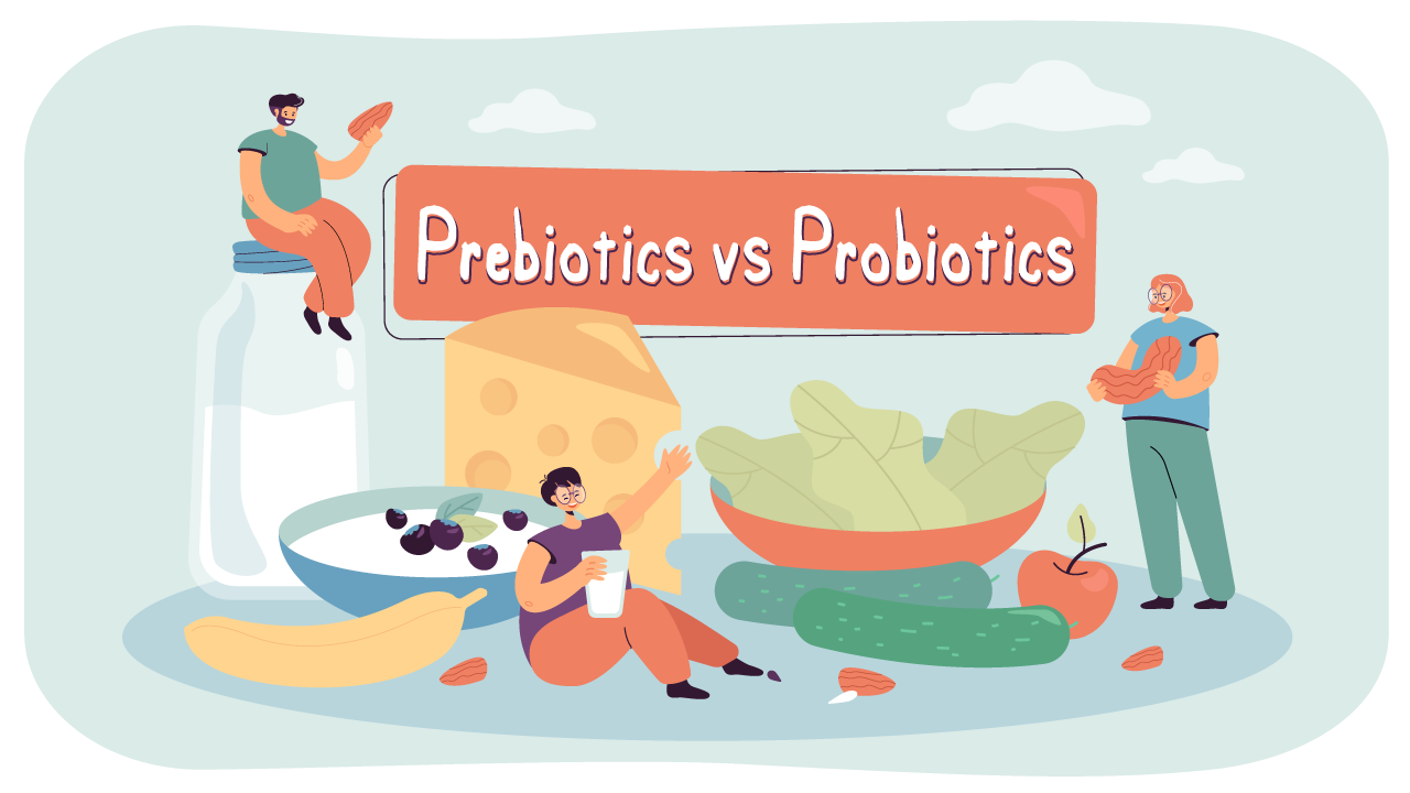Prebiotics and Probiotics - what's the difference 