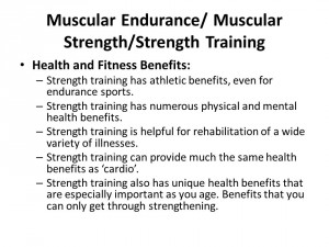 Strength training