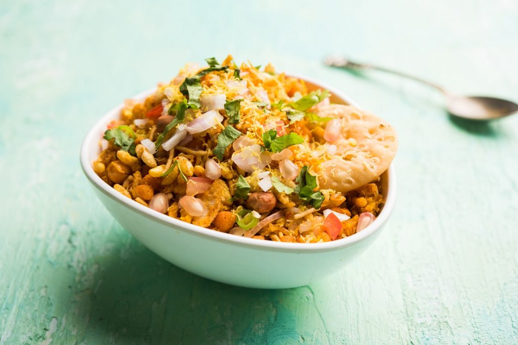 protein papdi chaat
