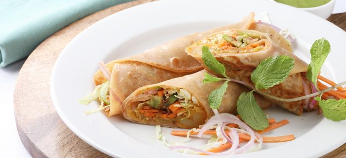 Vegetable and Paneer Kathi Roll