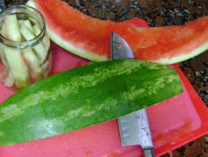 watermelon peeels