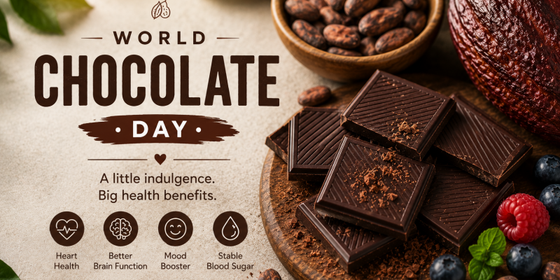 World Chocolate Day: Dark Chocolate Benefits & Why It’s the Healthier Choice